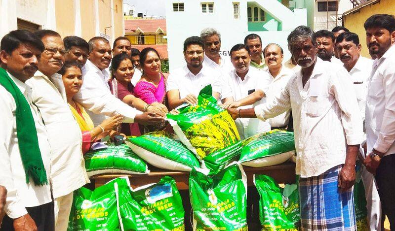 Sowing seed supply without disturbing agriculture Says MLA Darshan Dhruvanarayan gvd