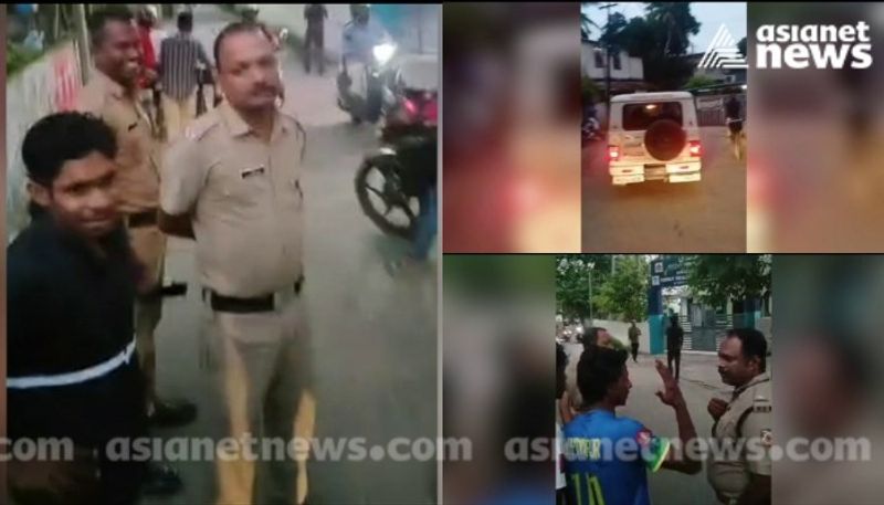 Bizarre News Football taken into custody after it hits Kerala Police jeep kvn