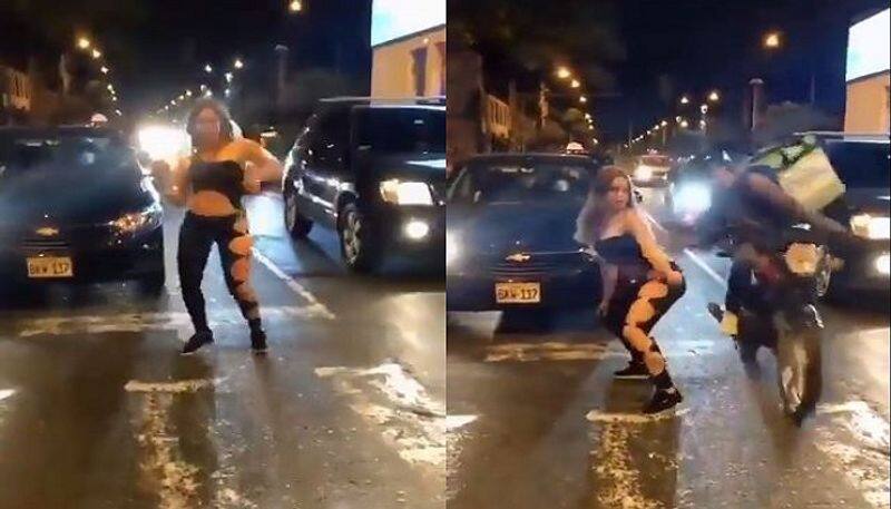 Young woman half naked reels on road goes viral - bsb