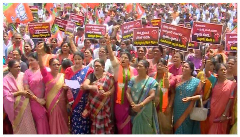 BJP protest in Mangalore nbn