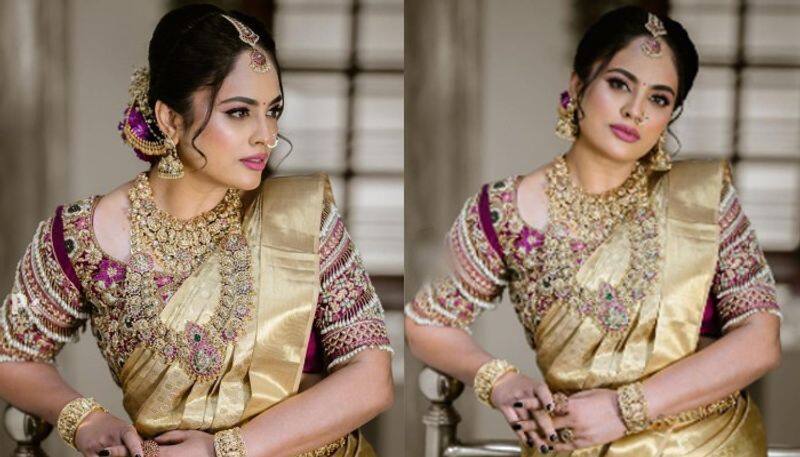 Actress  Nandita Swetha looks beautiful in traditonal wear NSK