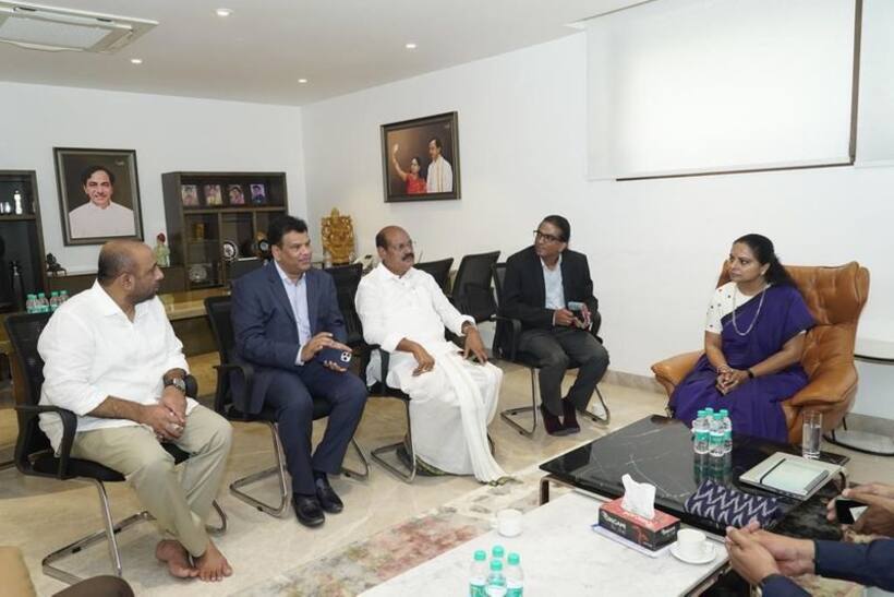 నిజామాబాద్ IT Hubలో కంపెనీ పెట్టడానికి గ్లోబల్ లాజిక్ సంస్థ సానుకూలం: కంపెనీ ప్రతినిధులతో ఎమ్మెల్సీ కవిత భేటీ