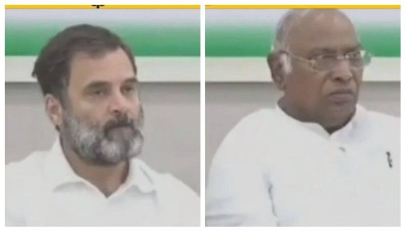 Meeting led by Rahul Gandhi, Mallikarjuna Kharge nbn