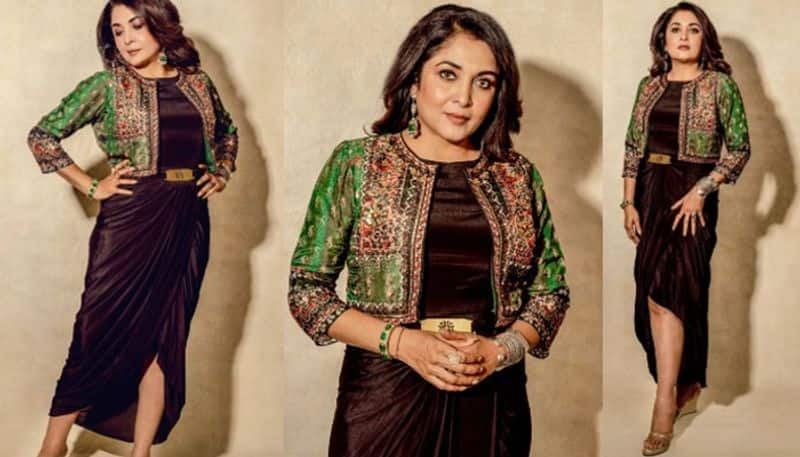 Senior Actress Ramya Krishnan looks young in trendy outfit NSK