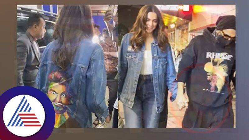 Ranveer Singh painting on Deepika Padukone Jacket vcs 