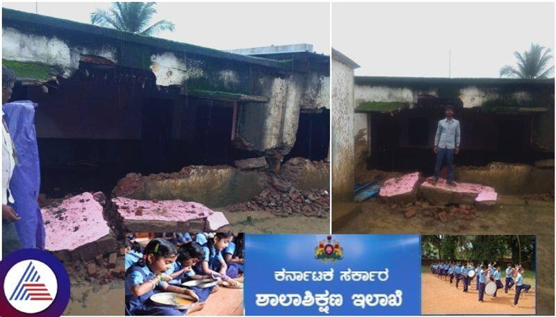 Vidyakashi Dharwad 496 government school rooms are dilapidated and children in fear of life sat