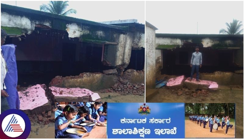 Vidyakashi Dharwad 496 government school rooms are dilapidated and children in fear of life sat