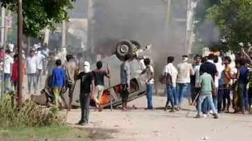 haryana  rucks in badshahpur of gurugram after nuh clash kxa 