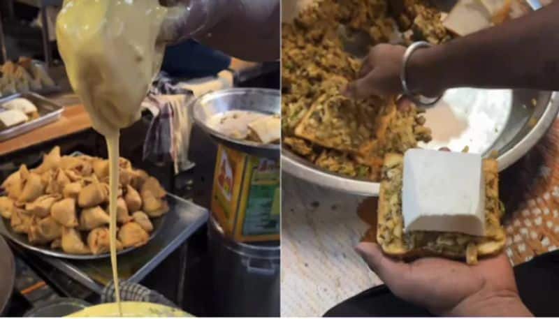 Street Vendor Makes Massive 1/2 Kg Bread Pakoda azn  