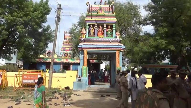 tiruvannamalai Chellankuppam mariamman temple police protection