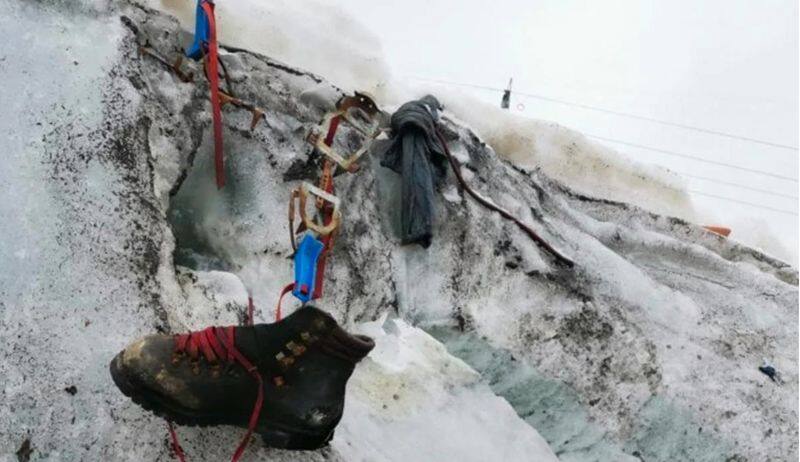 Melting glacier in Swiss alps reveals missing climber's body after 37 years snt