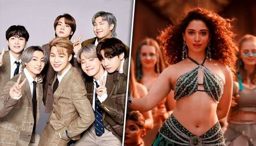 Did BTS members groove to Tamannaah Bhatia's popular song 'Kaavaalaa'? Watch THIS