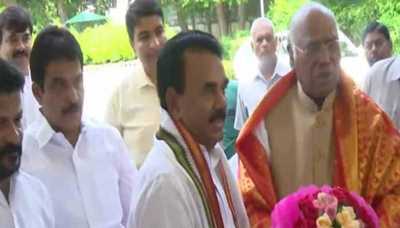 Former  Minister  Jupally Krishna Rao  Joins in Congress lns