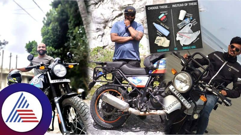 Bengaluru Techie and group riding across 11 States with Zero Plastic Usage Vin