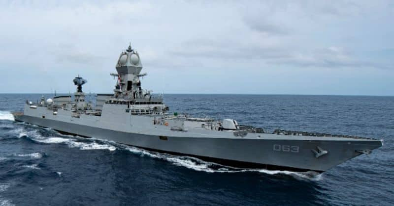 Indian navy ships in Papua New Guinea after PM Modi visits Port Moresby