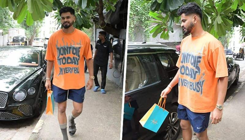 Amid doubts over ODI World Cup 2023 participation, Shreyas Iyer spotted outside Mumbai salon (WATCH) snt