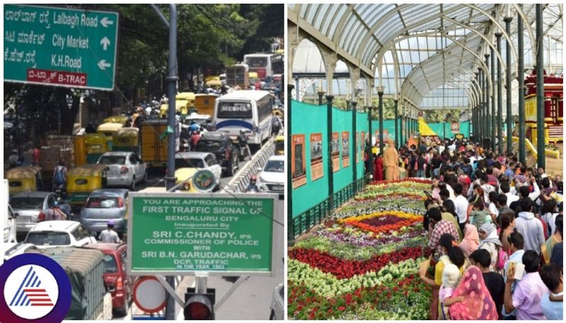 Bengaluru Lalbagh Flower Show 2023 changes in traffic Route and Parking spots sat