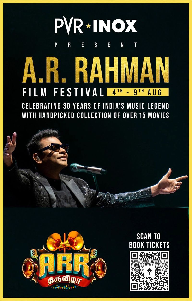 AR Rahman film festival to celebrate 30 years of his incredible music prowess ADC