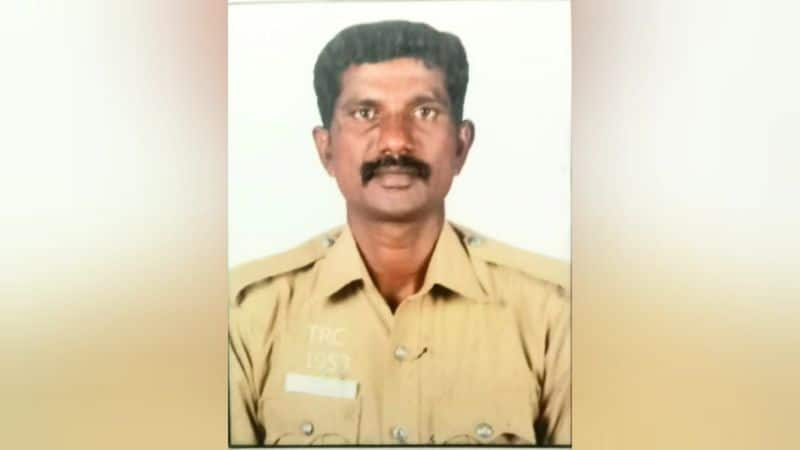 traffic police officer killed road accident in trichy