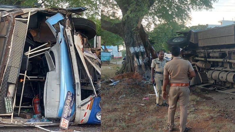 Tiruvannamalai Government bus accident..15 people fractures