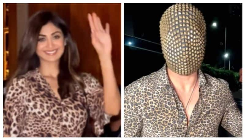 Shilpa Shetty and  Rajkundra were in a leopard outfit has gone viral suc