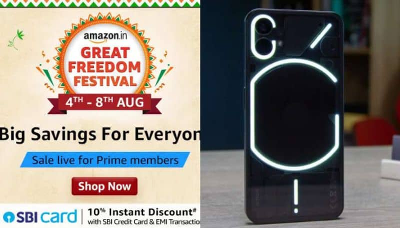 Amazon Great Freedom Festival Sale 2023: 7k Discount on Nothing Phone 1, Bumper Offer in Amazon Sale MKA