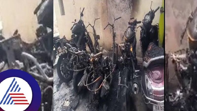 Arrest 3 accused who set fire to bikes for old enmity at bengaluru rav