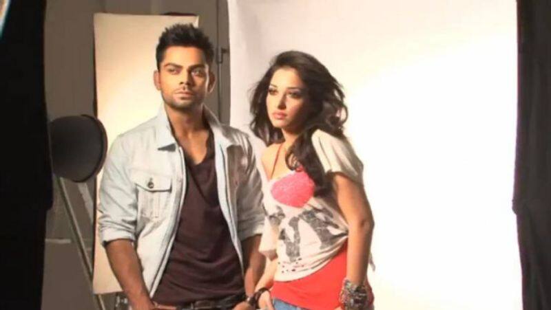 Tamannaah and Virat Kohli Old ad Video Goes viral in social media