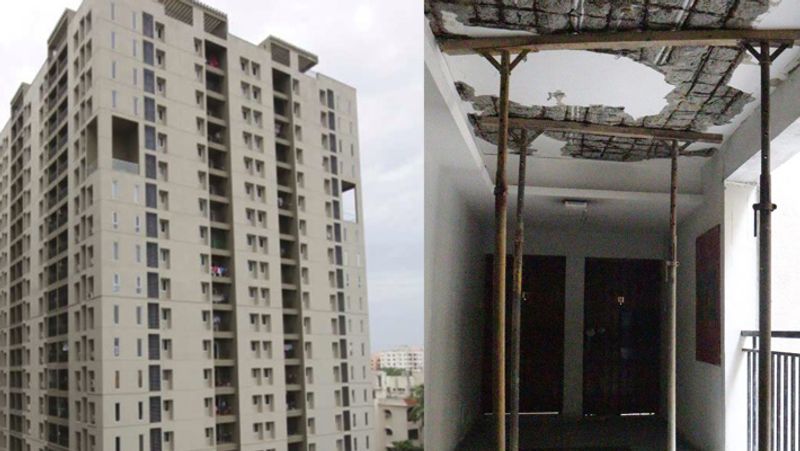 Residents of 17-storey Chennai Apartments building roof collapse