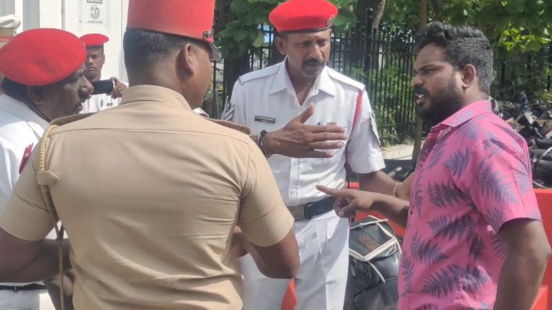 a young man thrown his education certificates into assembly building in puducherry for unemployment