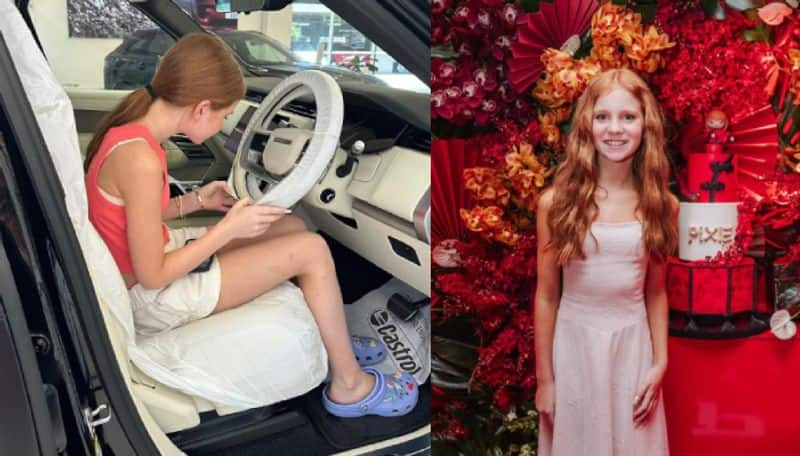 Australian 12 year old Entrepreneur pixie moved to Singapore and bought her Brand New Range Rover car