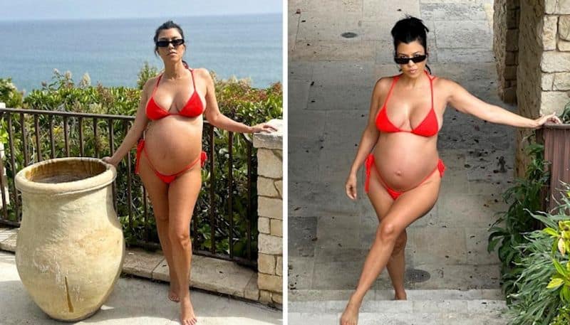 Kourtney Kardashian bikini pictures: Mother of three flaunts baby bump for her Instagram post RBA