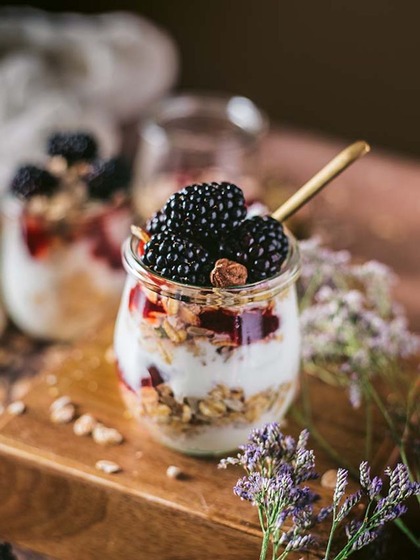 Berry Explosion Rice Pudding