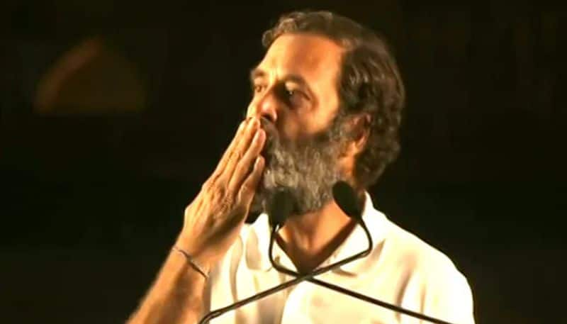 Rahul gandhi flying kiss controversy in Parliament towards BJP women mp's prm 