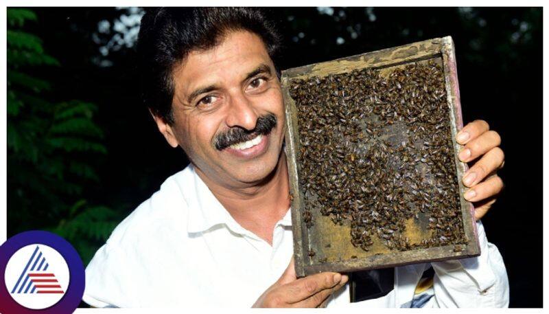 Madhukeshwar Hegde  progressive bee farmer from Uttara kannada gow