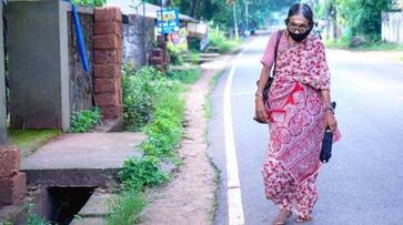 67 year old teacher Narayani walks 25 km barefoot to teach her students iwh