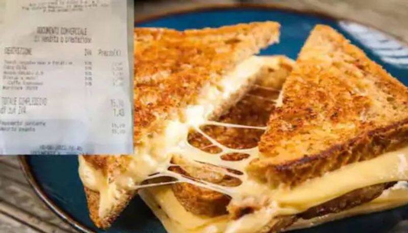 strange Rs. 182 for cutting a sandwich  into half in a Italian cafe charges  - bsb