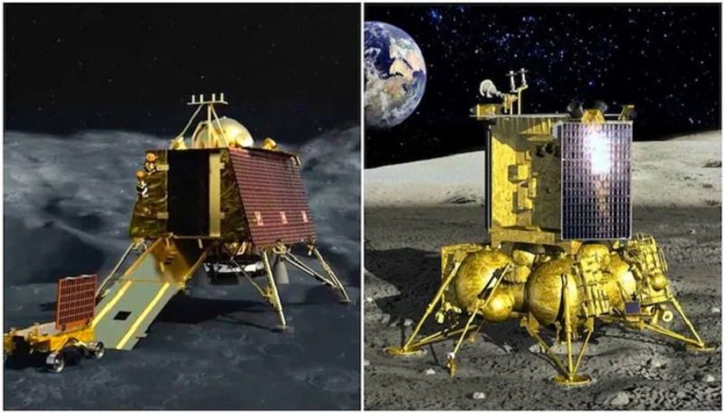 Chandrayaan 3 vs Lunar 25 India and Russia on Moons South Pole space race san