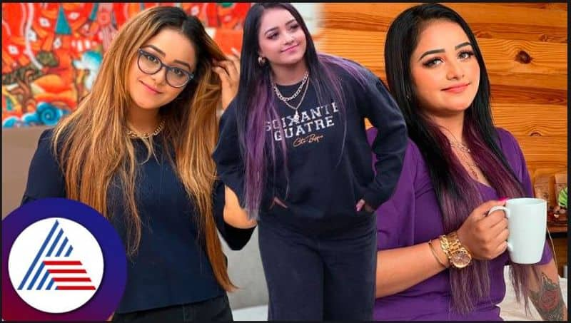 Bigg boss Dhanushree turn gold hair colour to purple netizens critisize vcs 