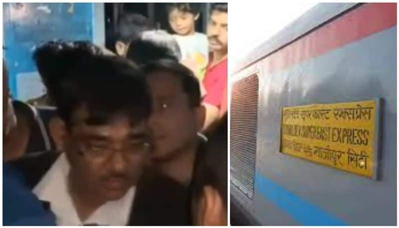 Angry Passengers lock TTE in Suhaildev Express train's toilet after power lose in ac coach prm