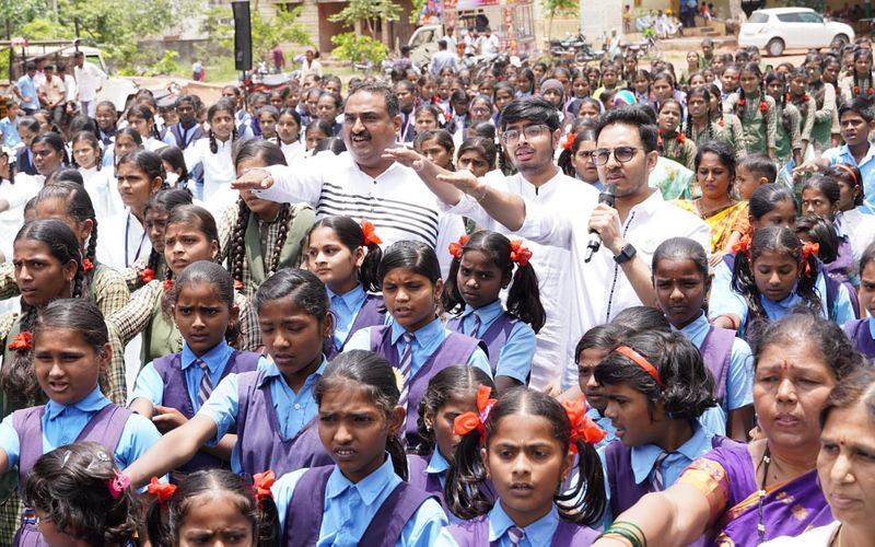 Actor Master Kishan participated in environmental awareness program at Vijayapura gvd