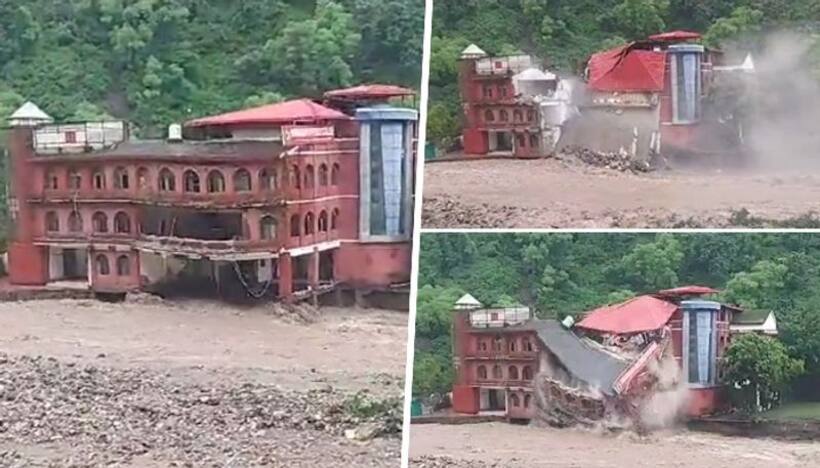 Uttarakhand rains: Dehradun Defence College building in Maldevta collapses amid downpour (WATCH)