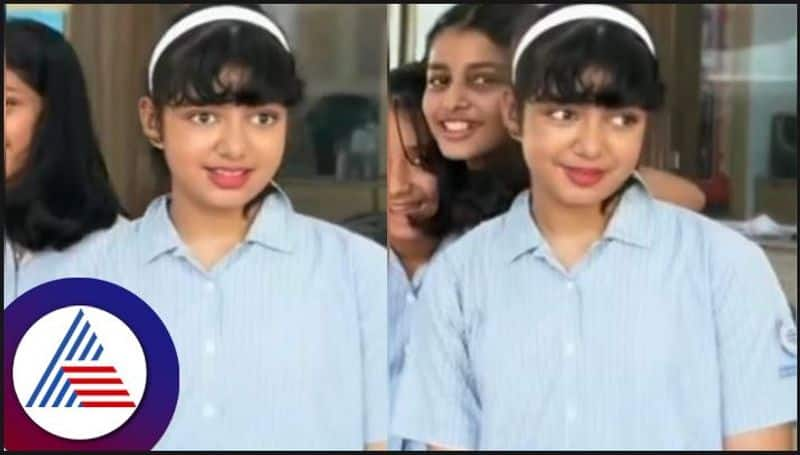 Aaradhya Bachchan school uniform photo with lipstick goes viral vcs