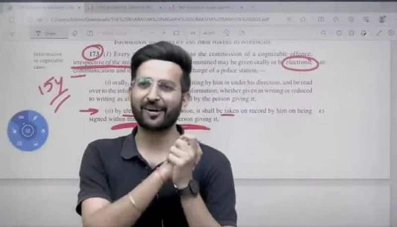 Unacademy teacher urged students to vote for well educated politicians not to vote for politicians who only focus on changing names etj