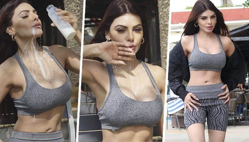 Sherlyn Chopra HOT Photos: Actress shocks fans by flaunting cleavage in BOLD grey bra; see sexy pictures vma