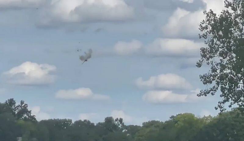 WATCH Fighter jet crashes during Michigan airshow; pilots eject safely amidst terrifying scene snt