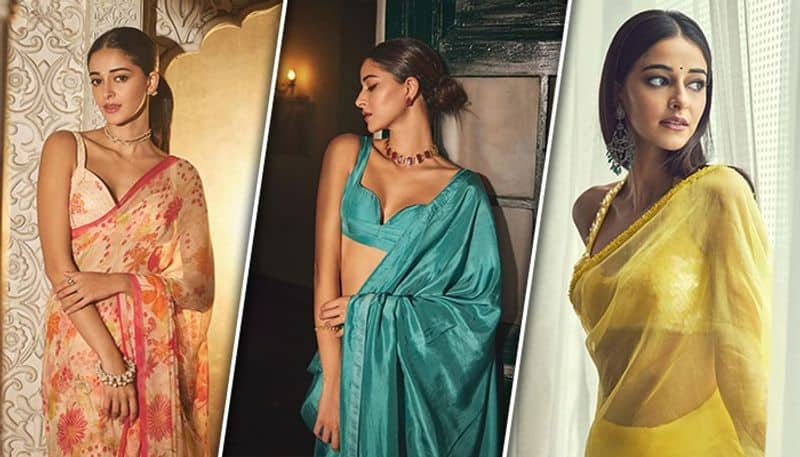 Ananya Pandey HOT Saree Look: The 'Dream Girl 2' actress flaunts her curves in sexy saree MSW