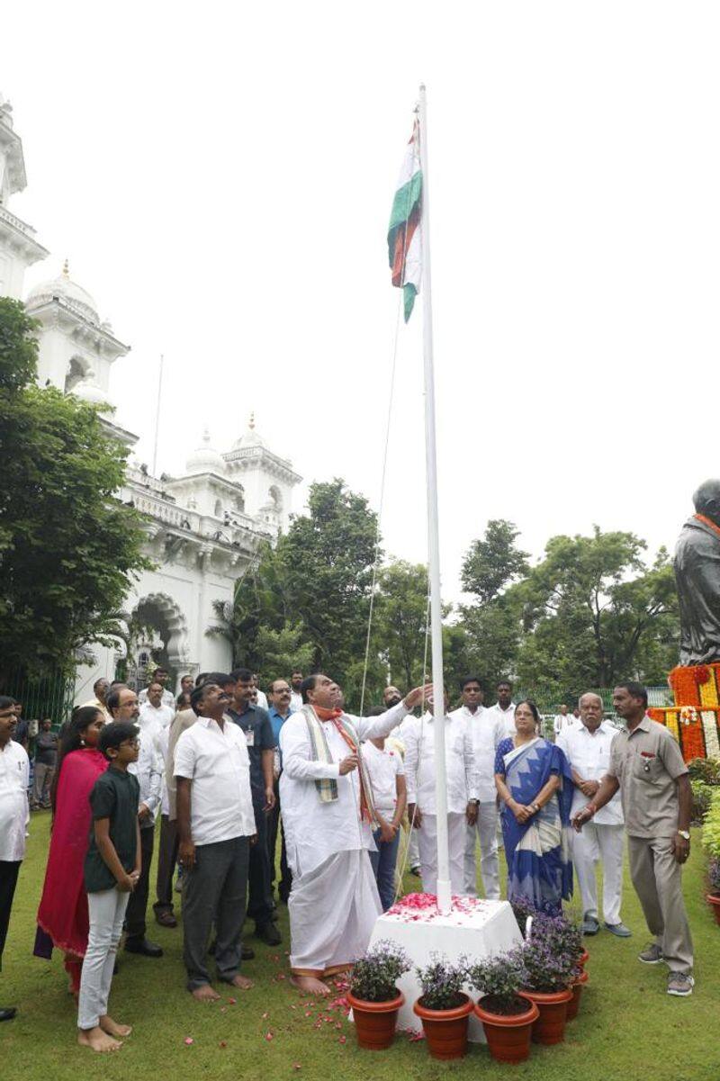 Telangana Assembly Speaker Pocharam Independance day speech AKP 