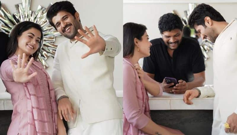 Vijay Deverakonda and Rashmika Mandanna interesting posts about Geetha Govindam NSK