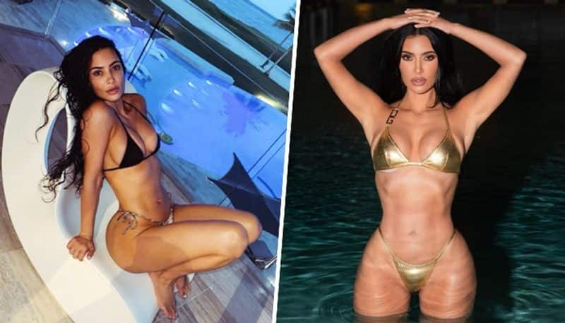 Kim Kardashian HOT Photos: American Reality TV icon oozing sexiness in Golden Bikini (PICTURES) MSW